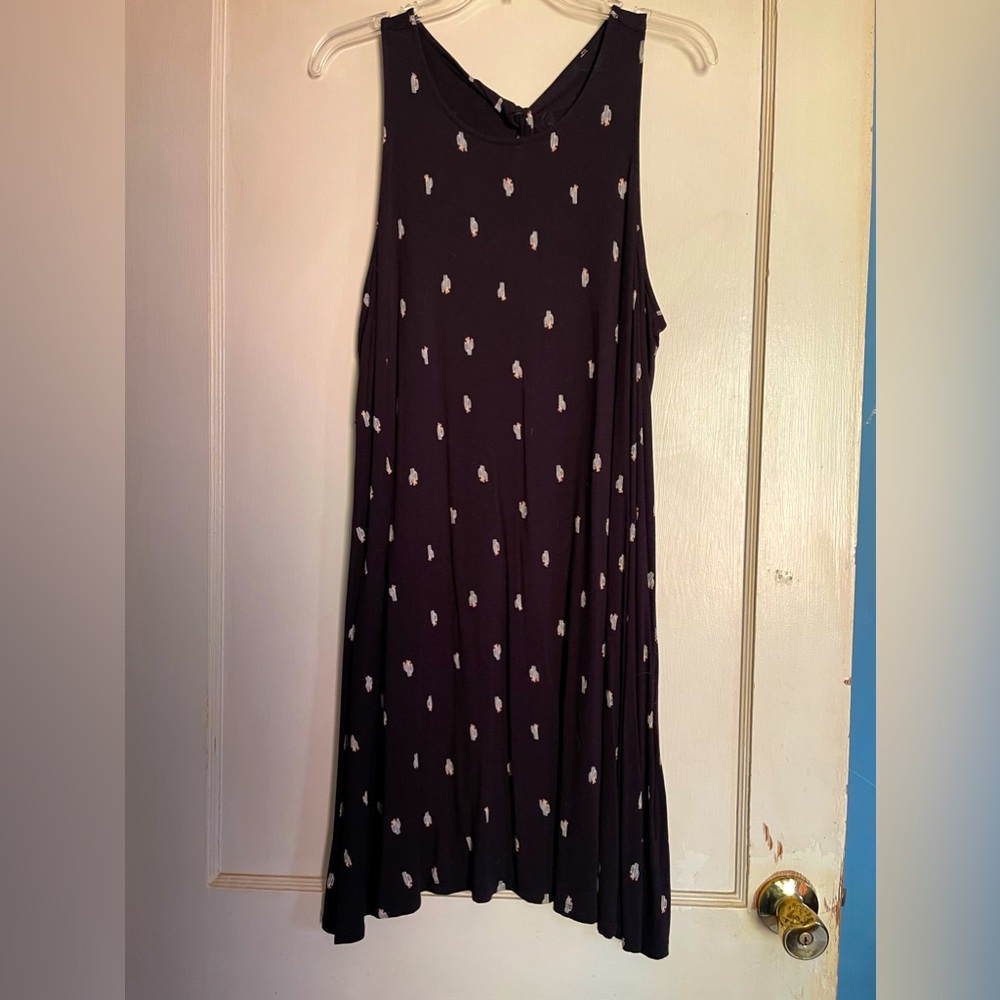 Skater style black dress